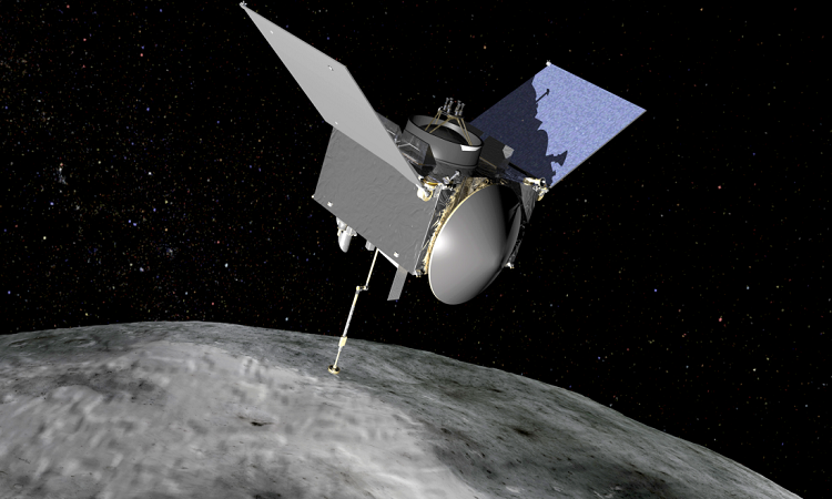 NASA's OSIRIS-REx signs on the water, nearby asteroid Bennu