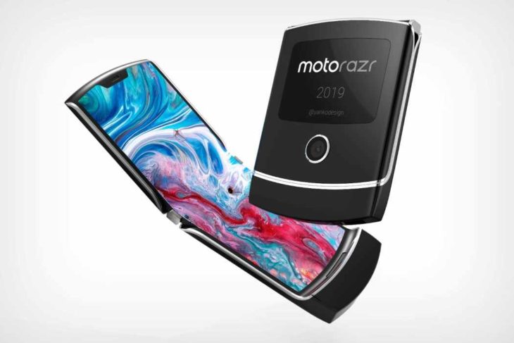 Moto RAZR foldable phone, sleek and sporty design