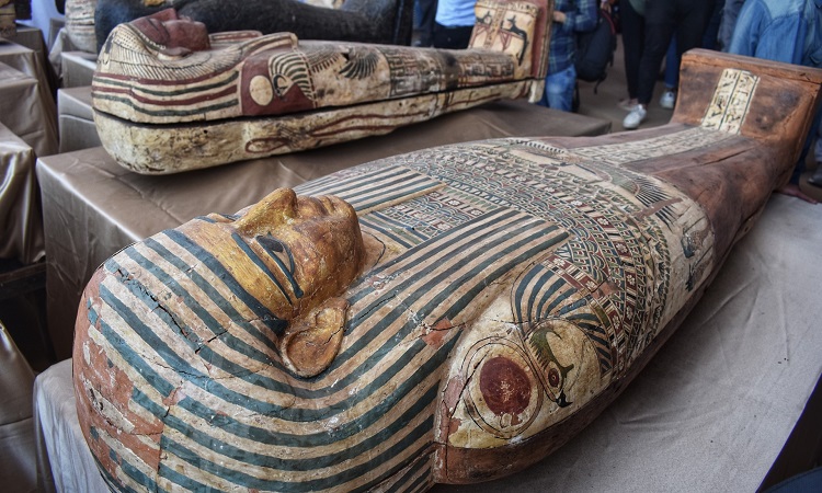 Countless sarcophagi and statuettes unearthed in Saqqara, Egypt
